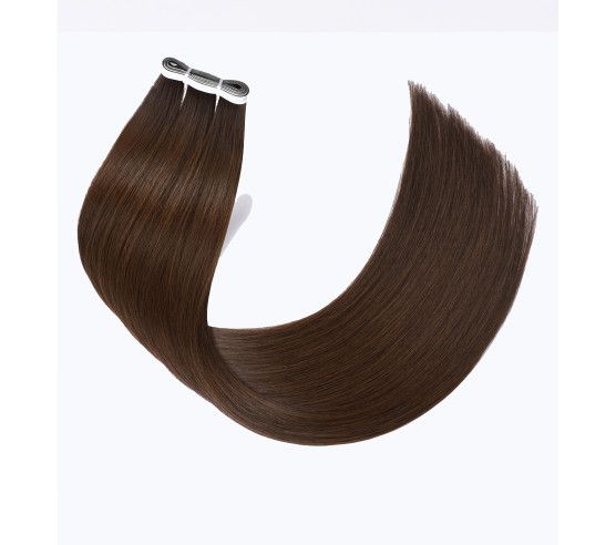 Extensions adhésives longues et invisibles injectées dans les cheveux russes